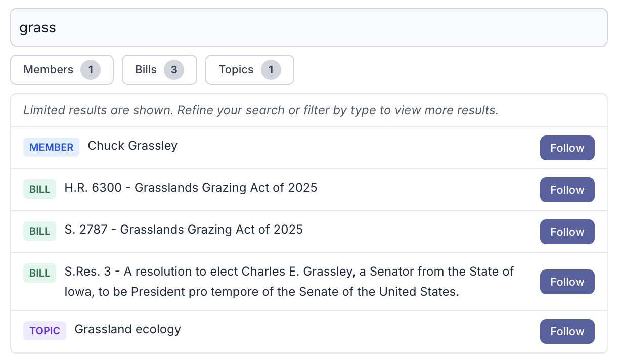 PolicyStream favorites