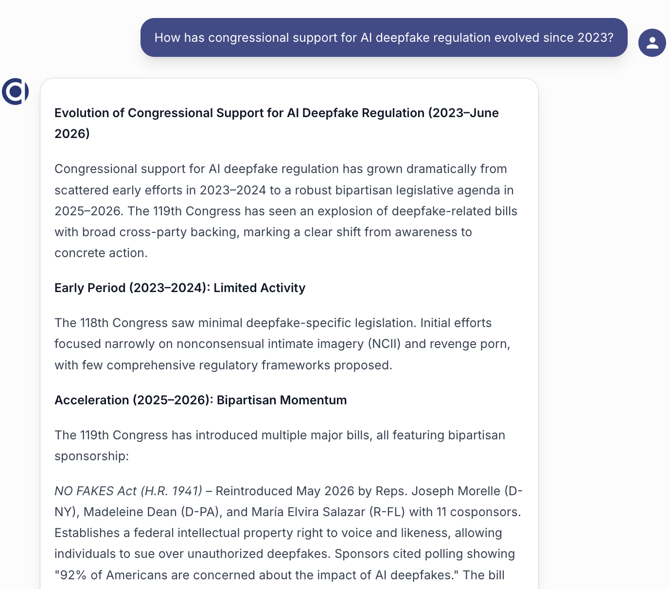 Research responses in articleOne